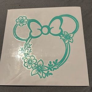Car decal sticker teal